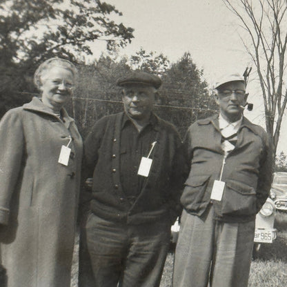 Vintage Car Automobile Photo Photograph Print People