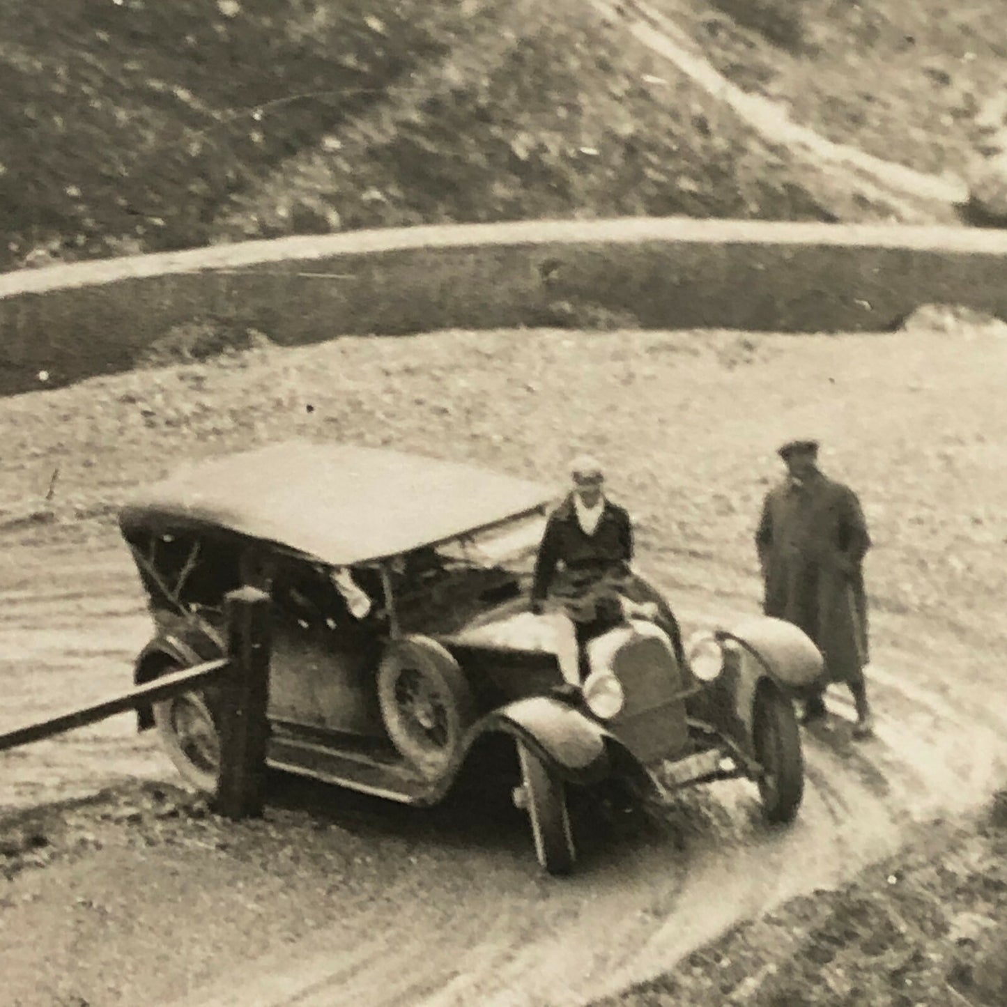 Antique Press Photo Photograph Agence Meurisse Paris Nice Rally Rallye Car ? 