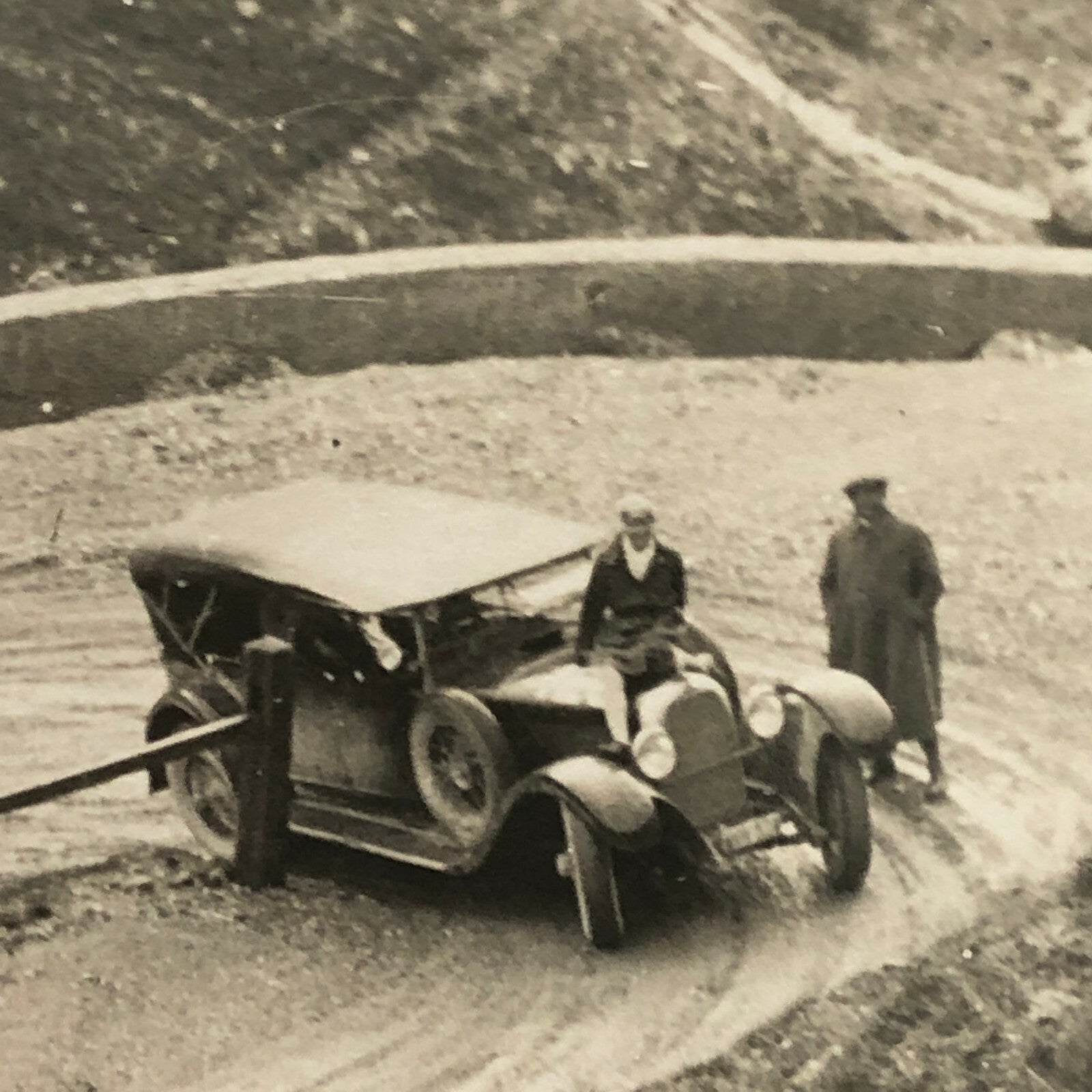 Antique Press Photo Photograph Agence Meurisse Paris Nice Rally Rallye Car ? 