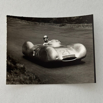 Vintage Racing Car Photo Photograph Print Unidentified Car