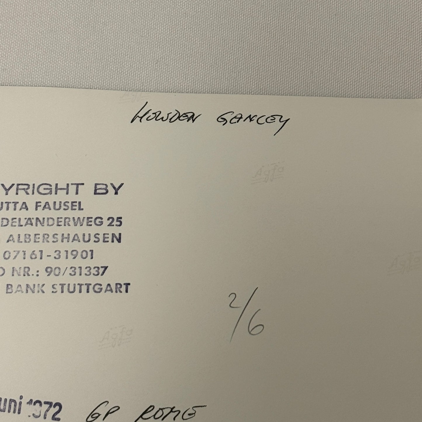 Vintage Racing Photo 1972 Rome Grand Prix Howden Ganley Motorsport Photograph