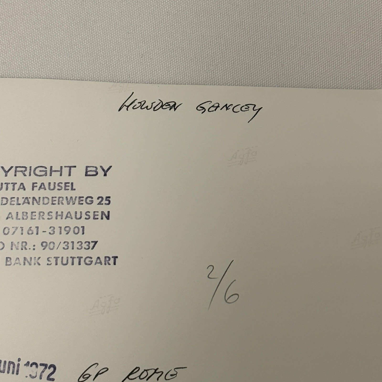 Vintage Racing Photo 1972 Rome Grand Prix Howden Ganley Motorsport Photograph