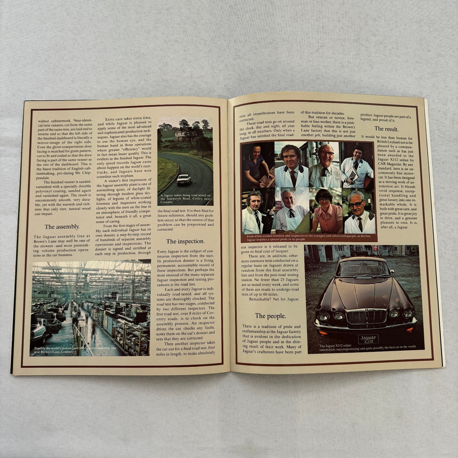 Jaguar XJ6 and XJ12 Car Sales Brochure Catalog Advertising 1978