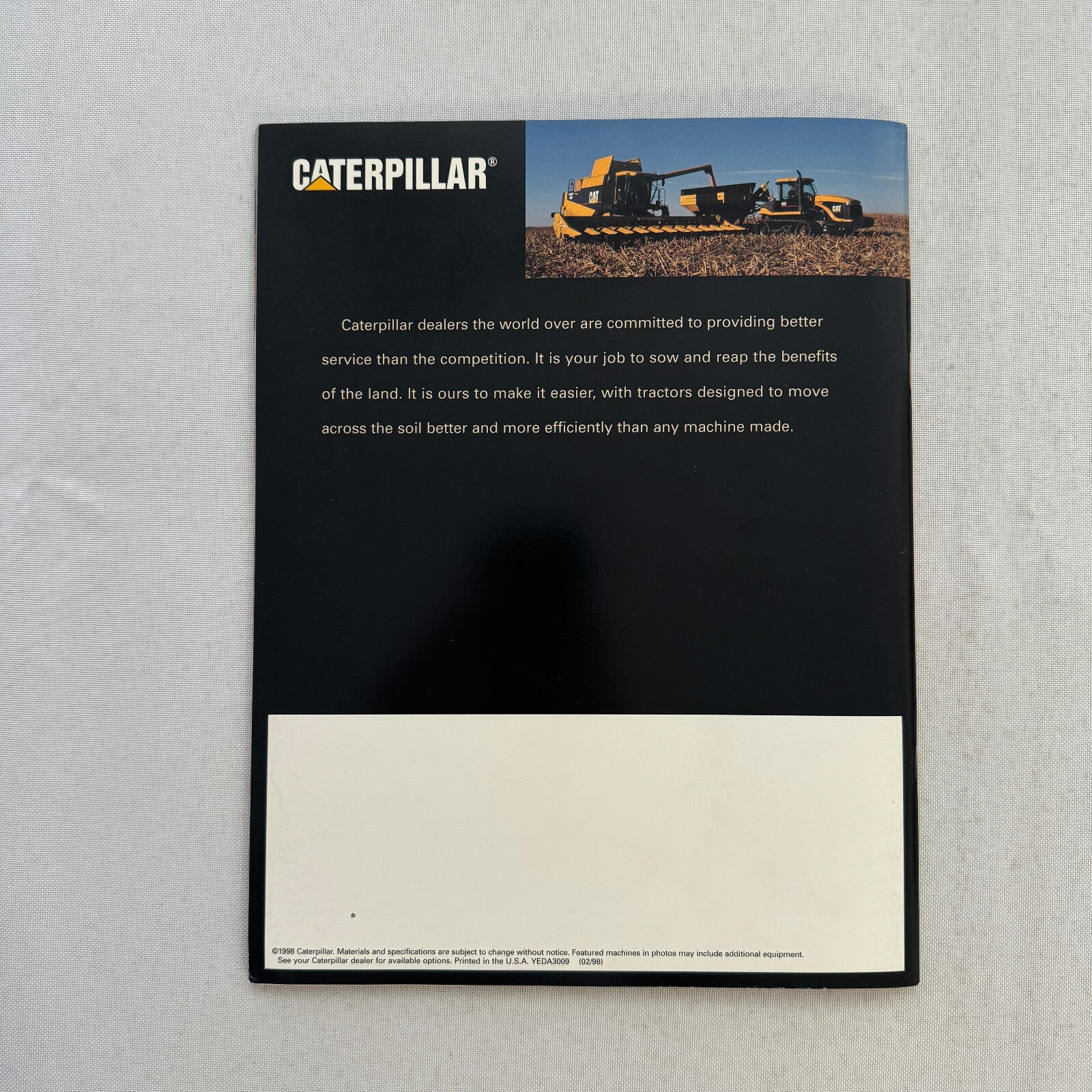 Caterpillar Challenger Tractor Construction Equipment Brochure Catalog 95E 85E +