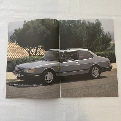 1987 Saab 900i Car Sales Brochure Catalog Vintage Saab 900 FRENCH European