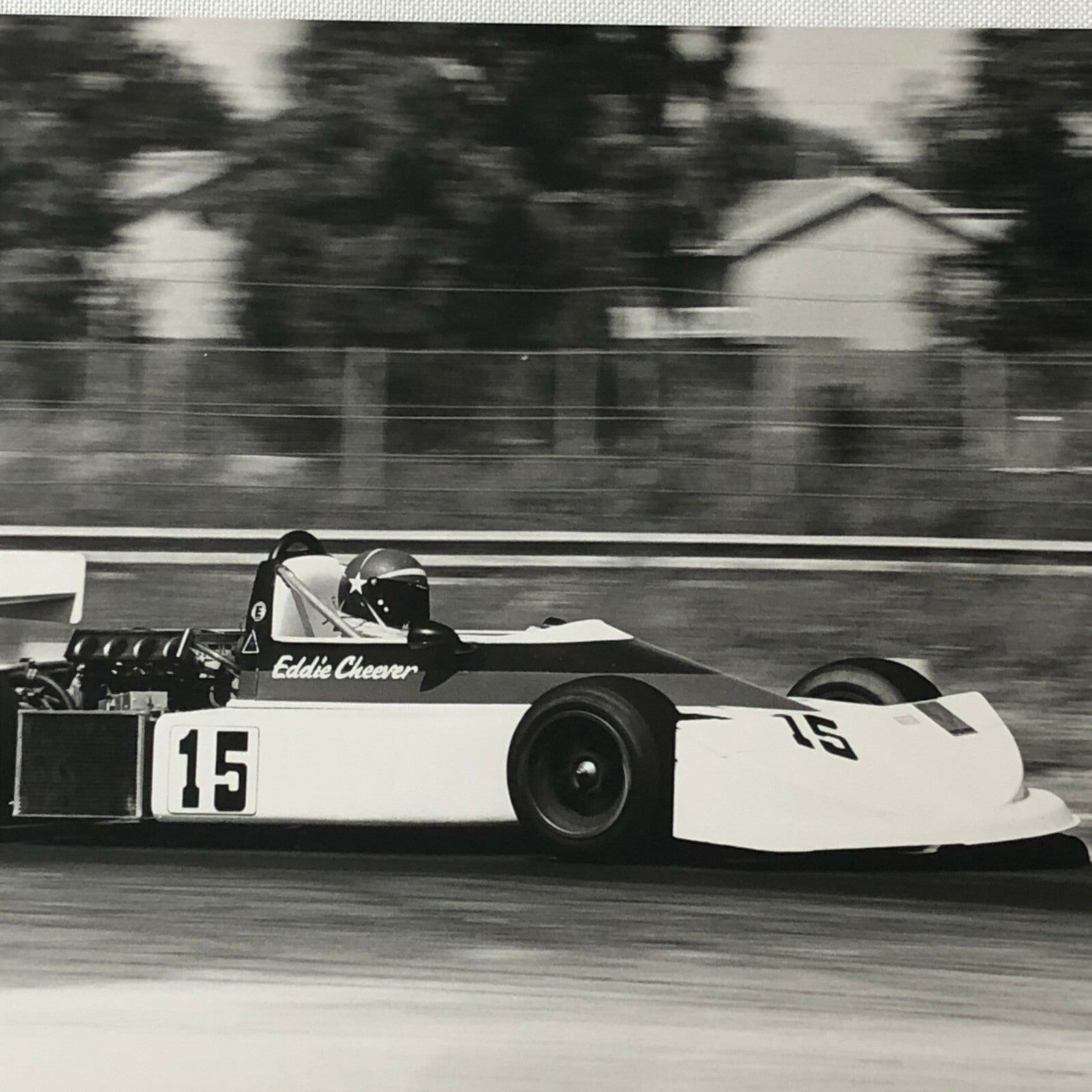 Vintage 1976 Formula 2 F2 Pergusa Grand Prix Racing Photo Photograph Cheever