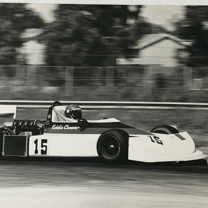 Vintage 1976 Formula 2 F2 Pergusa Grand Prix Racing Photo Photograph Cheever