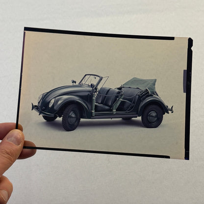 Vintage Volkswagen VW Beetle Convertible Bug Film Transparency Photo