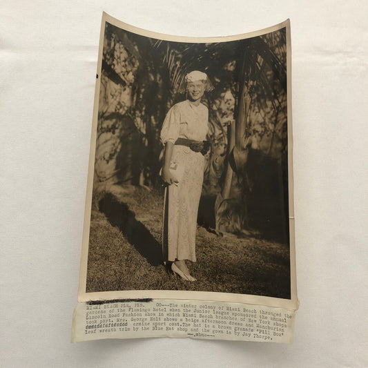 Press Photo Photograph Miami Beach Fashion Show Underwood and Underwood