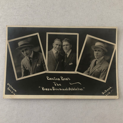 Circus Performer Postcard Post Card Benton Brothers Beau Brummel Athletes