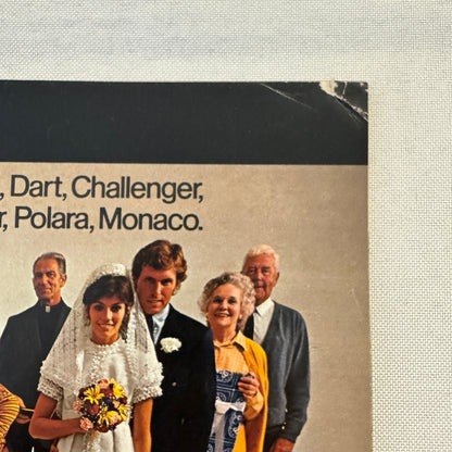 1972 Dodge Car Sales Brochure Catalog Dart Demon Challenger Coronet Charger +