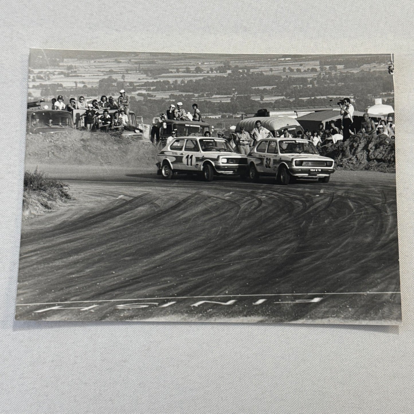 Vintage Rally Racing Photo Photograph Print DPPI Fiat 127 Cars