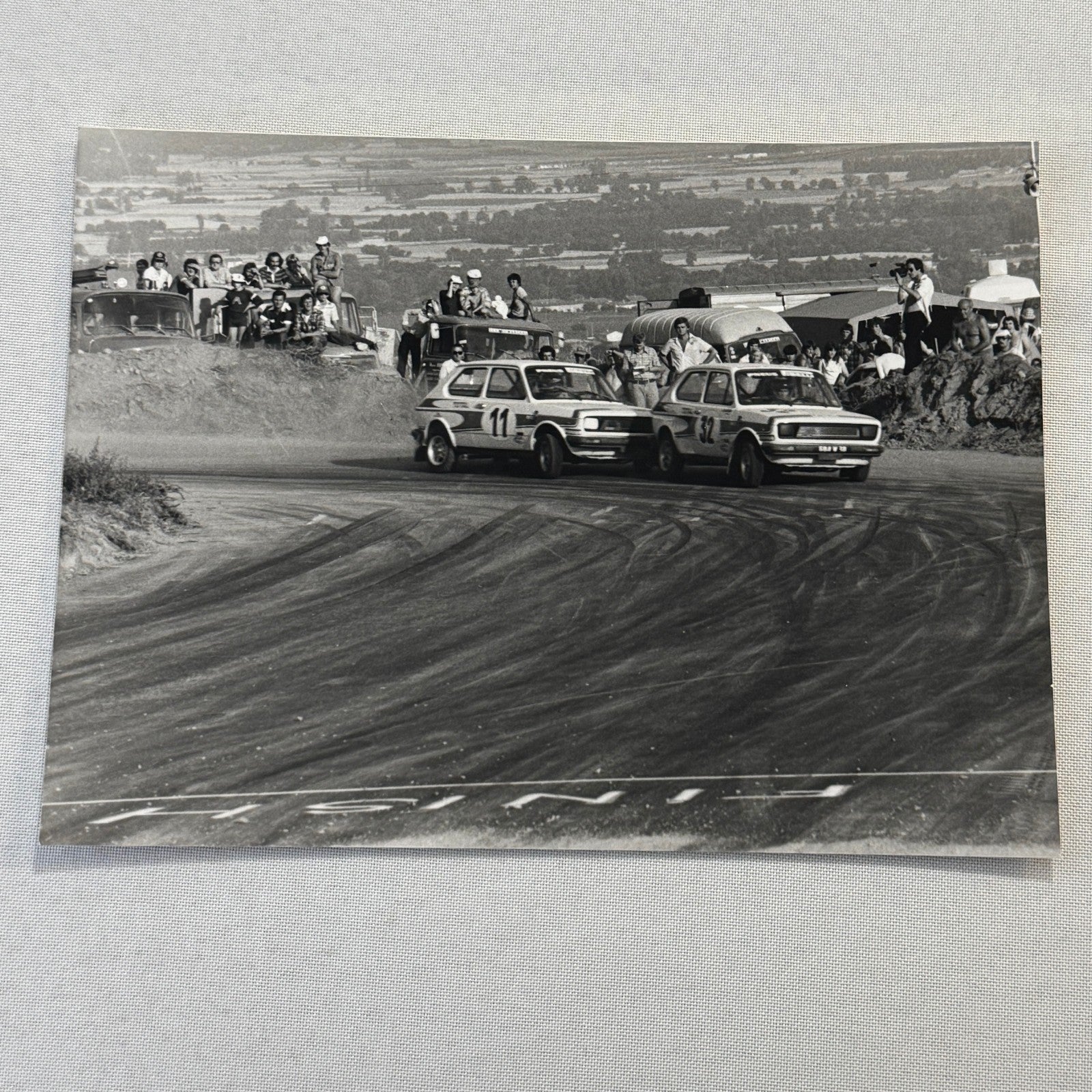 Vintage Rally Racing Photo Photograph Print DPPI Fiat 127 Cars