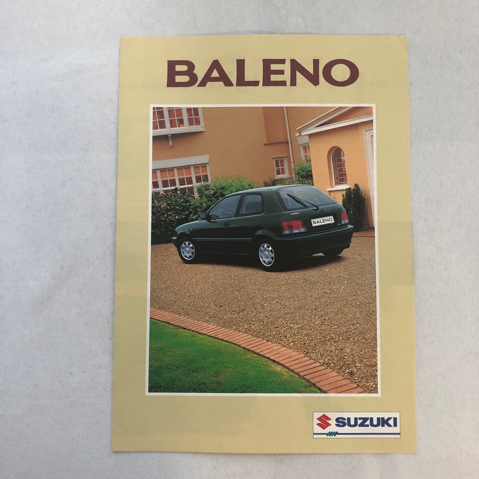 Suzuki Baleno Hatchback Car Sales Brochure Catalog 1.3 1.6 GL GS GERMAN TEXT