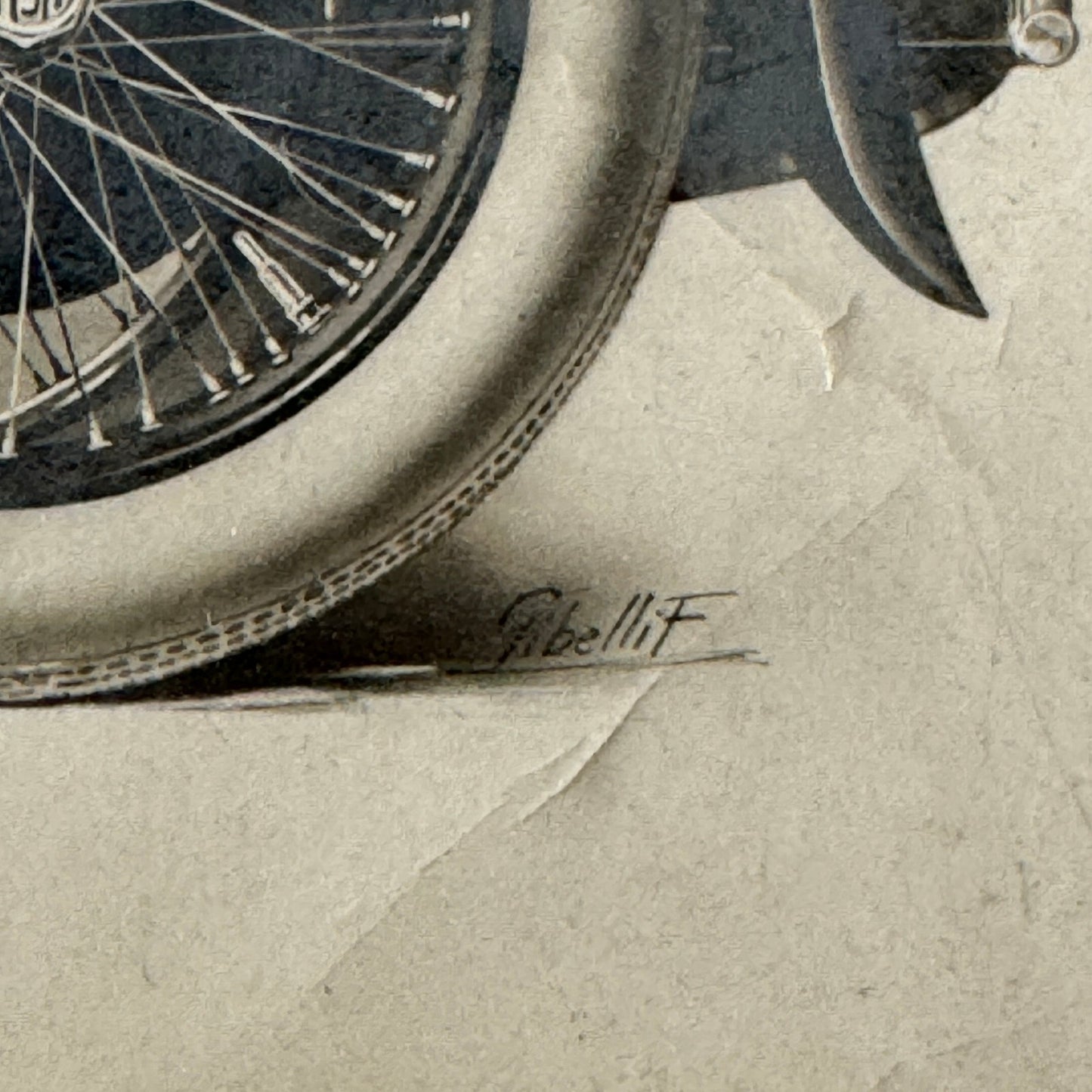 Vintage Fiat Car Automobile Photo Photograph Print Illustration Design Art