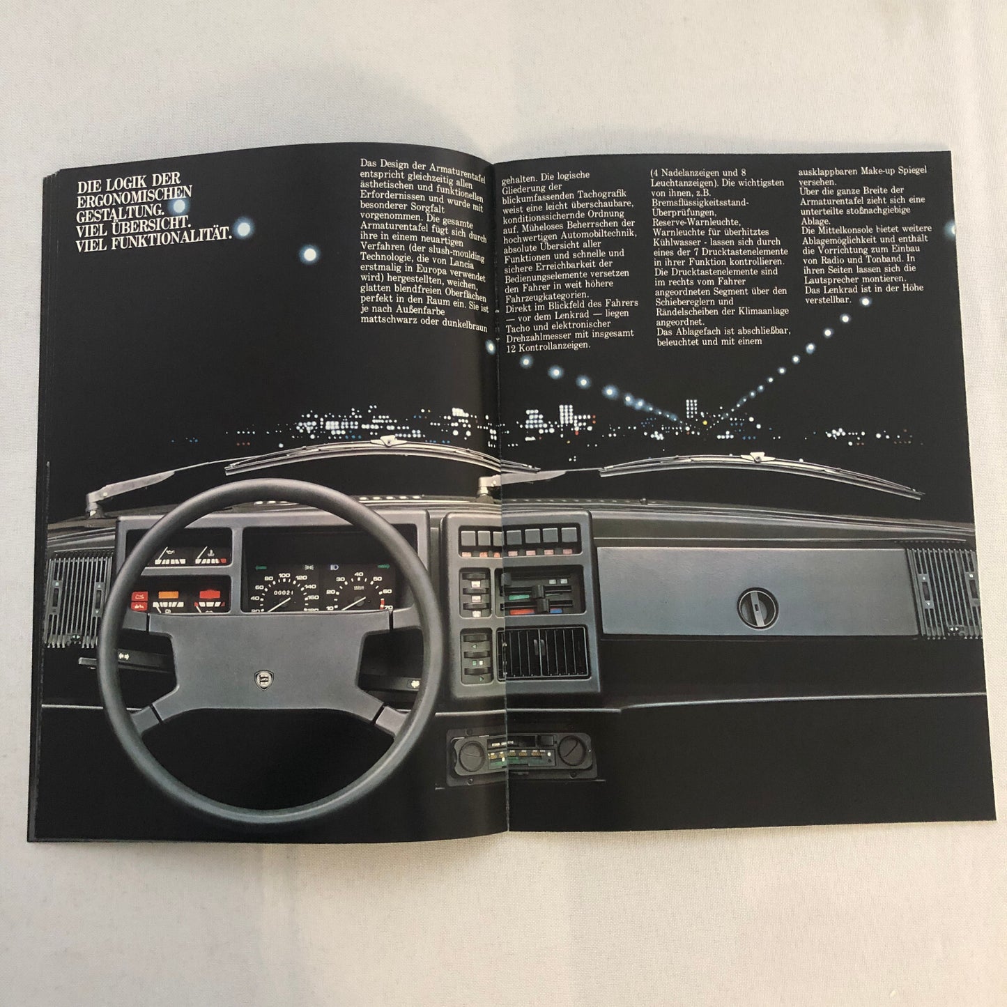 1980 Lancia 1300 and 1500 Car Sales Brochure Catalog German Text