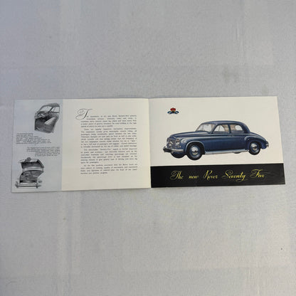 Rover Seventy Five Rover 75 Car Sales Brochure Catalog Vintage Advertising