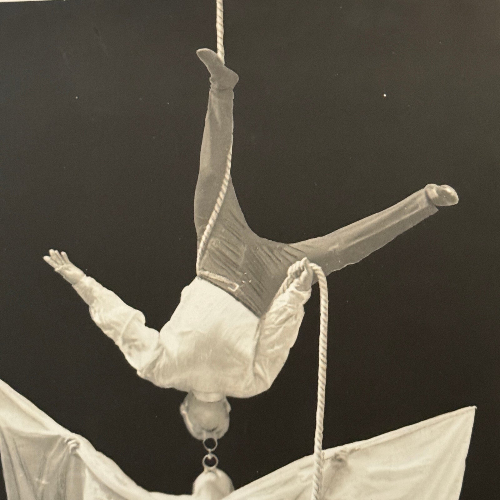 Vintage Circus Acrobat Balancing Act Photo Photograph Beautiful