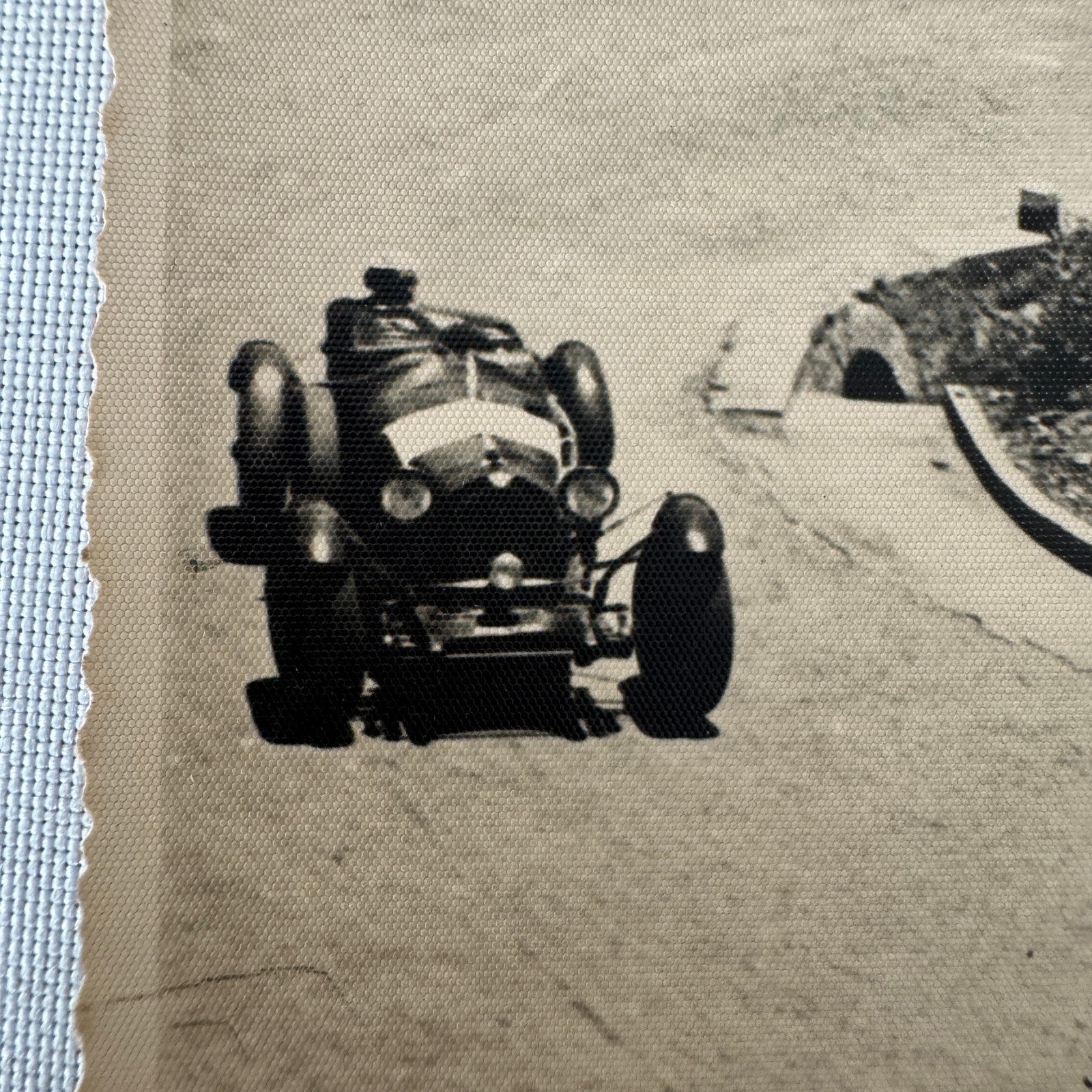Vintage Real Photo Postcard Post Card RPPC Racing Car Automobile Race Italian