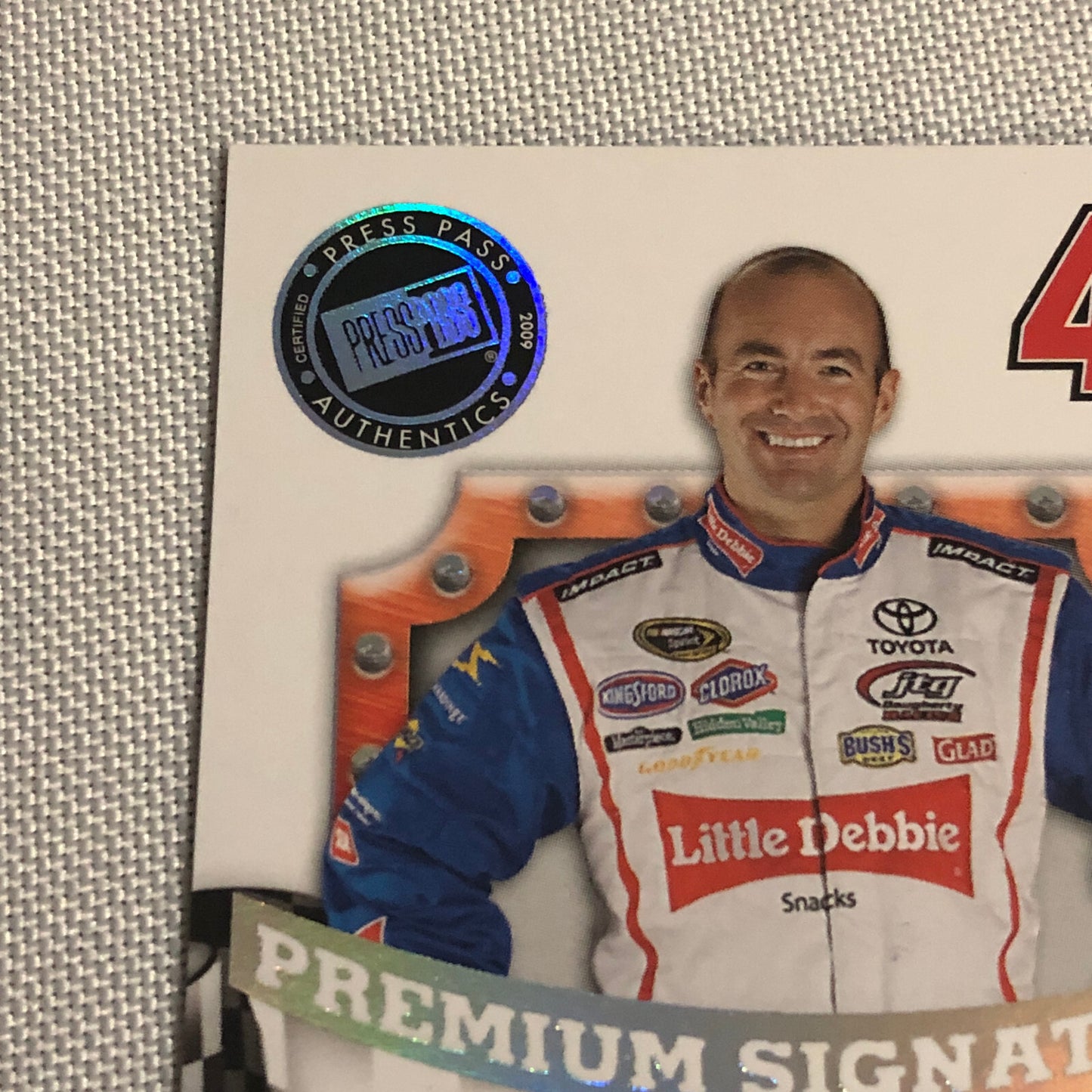 2009 Press Pass Premium Signatures Marcos Ambrose Signed Signature Auto Card
