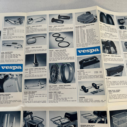 1980 Vespa Scooter and Moped ACCESSORIES Sales Brochure Catalog