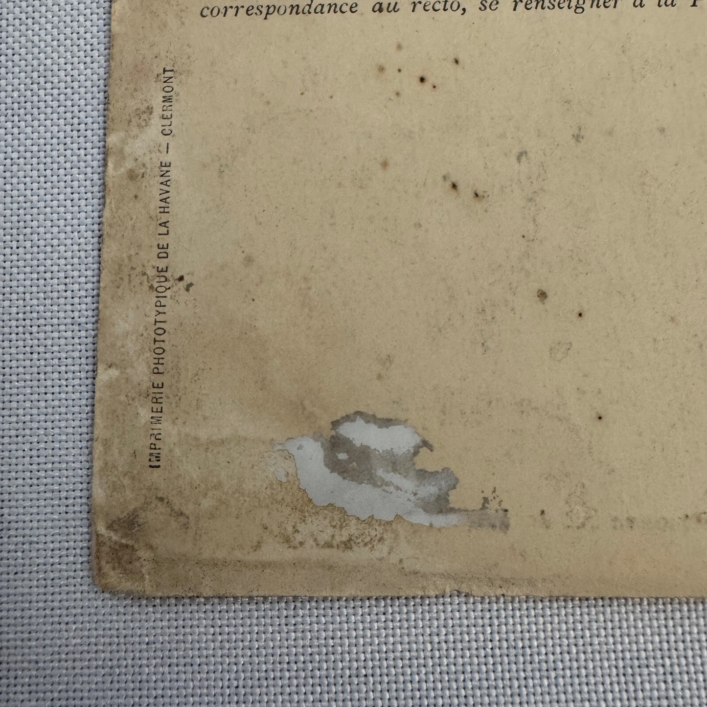 Vintage Racing Postcard Post Card French
