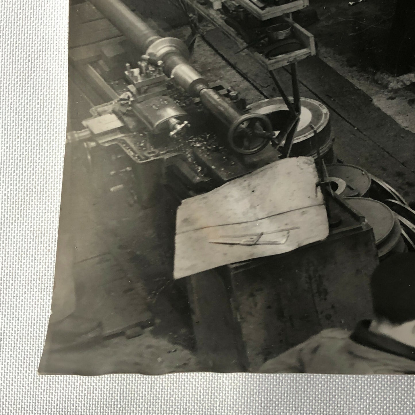 Antique Vintage Photograph of a Factory with Workers Denmark Ergo Trailer