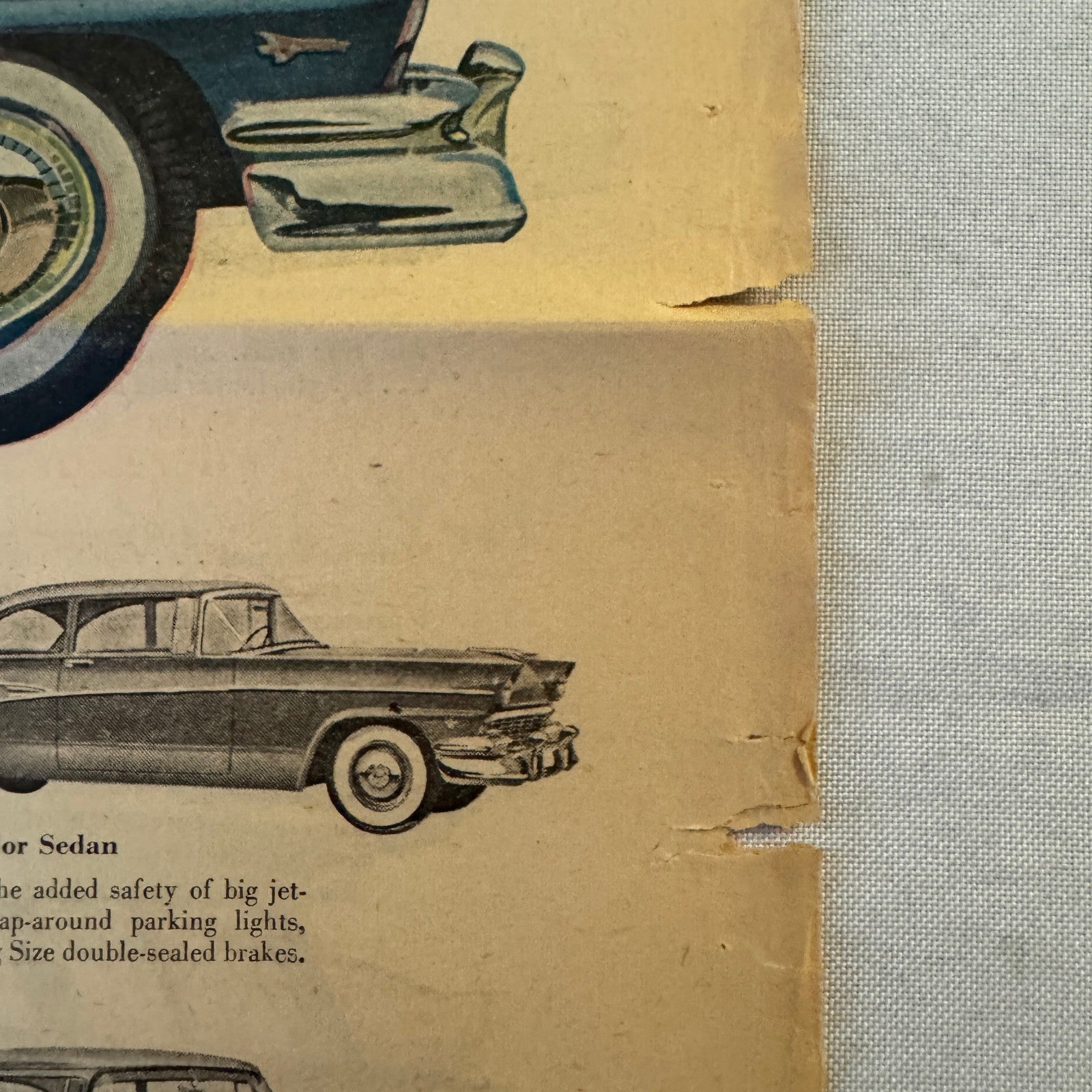 1956 Ford Car Sales Brochure Newspaper Crown Victoria Thunderbird Tudor Wagon +