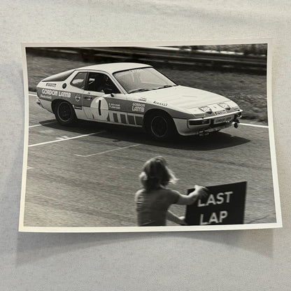 Porsche 924 Racing Car Photo Photograph Vintage 1979