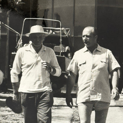 Juan Manuel Fangio Retirement Vacation Holiday Italian Press Photo F1 Racing