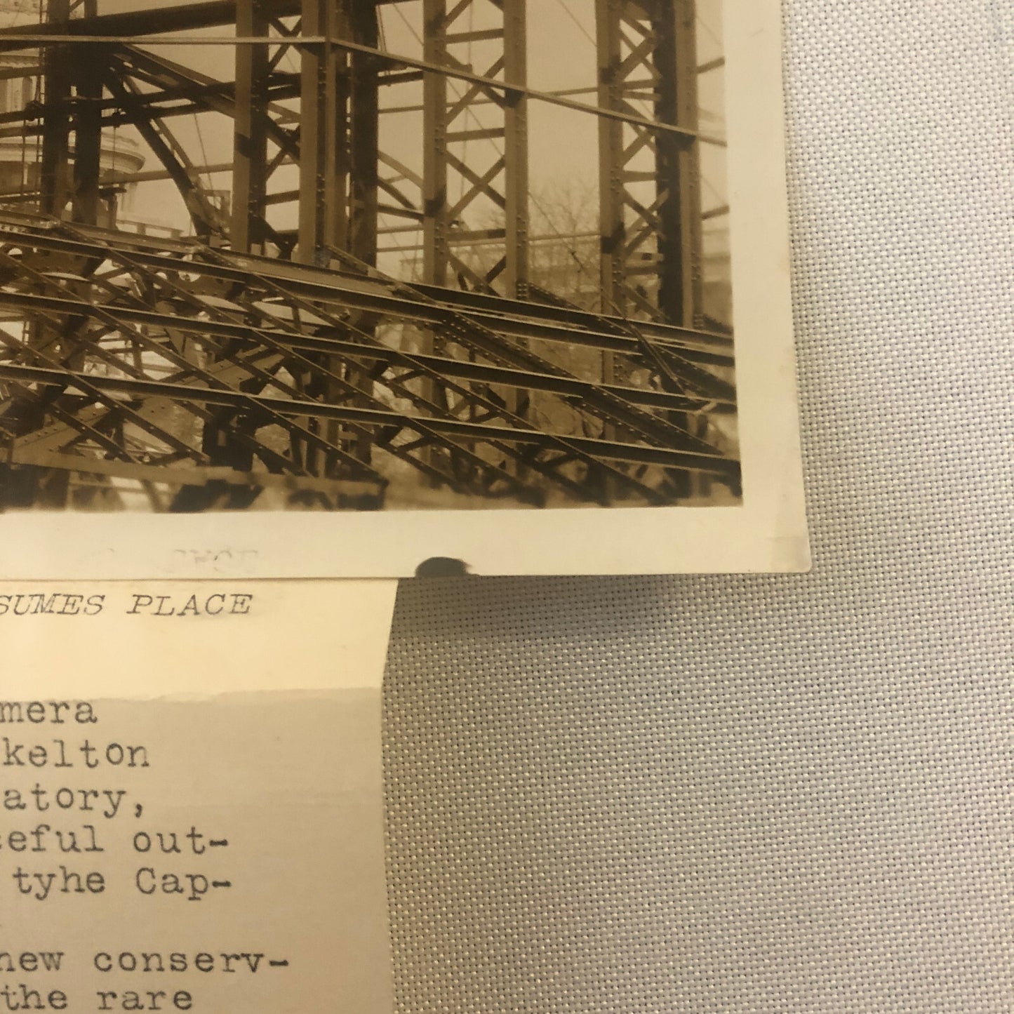 Press Photo Photograph Washington Capitol Building Construction Botanical Garden