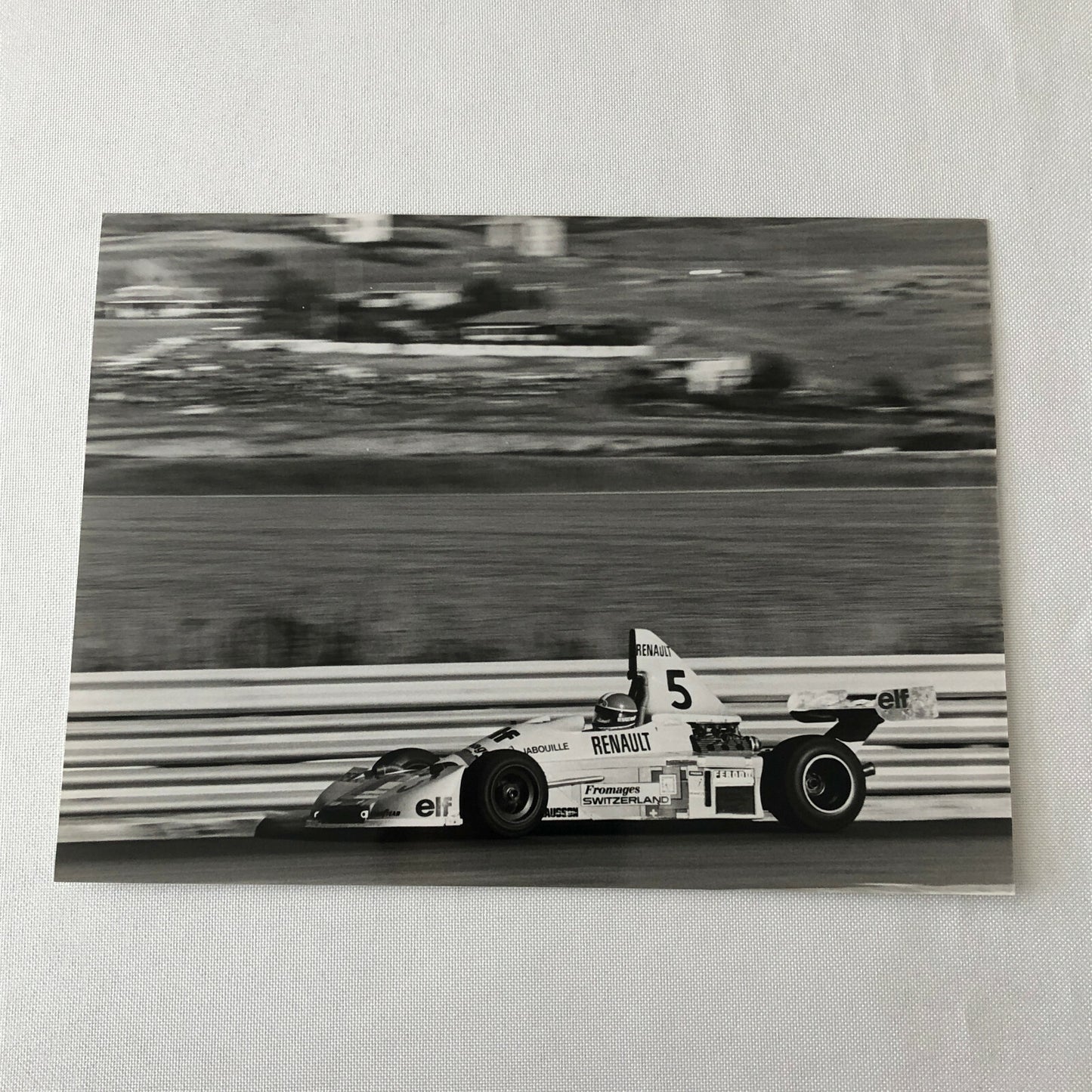 Vintage 1976 Formula 2 F2 Pergusa Grand Prix Racing Photo Photograph Renault