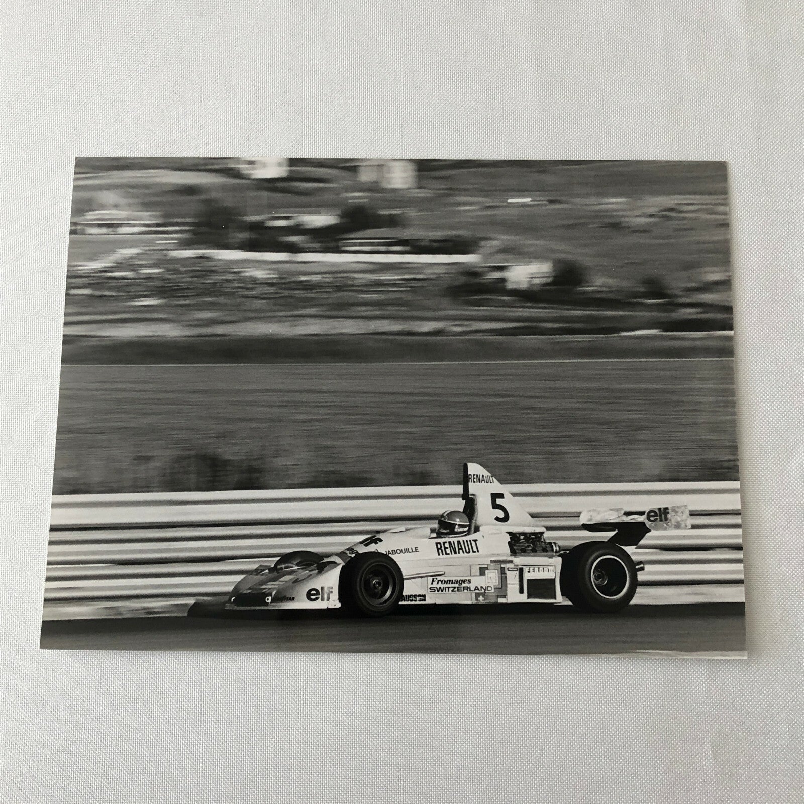 Vintage 1976 Formula 2 F2 Pergusa Grand Prix Racing Photo Photograph Renault