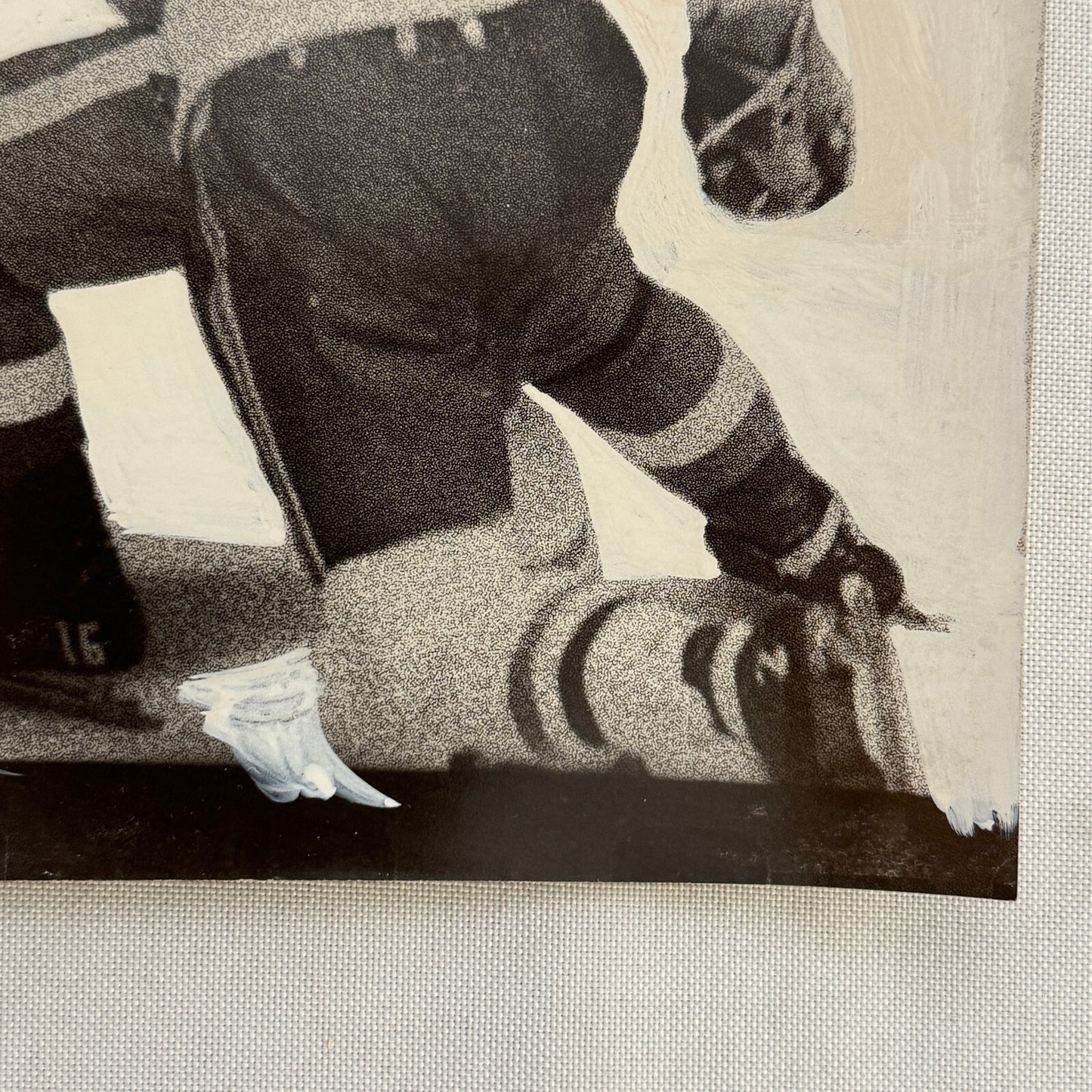 Hockey Player Photo Photograph Vintage Mockup Unidentified Detroit Red WIngs