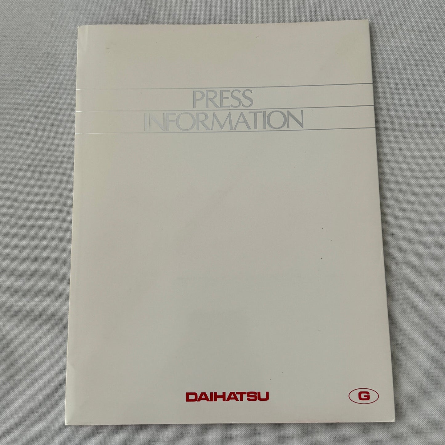 Daihatsu Car Press Kit Concept Cars Rocky Charade Feroza HiJet Delta GERMAN