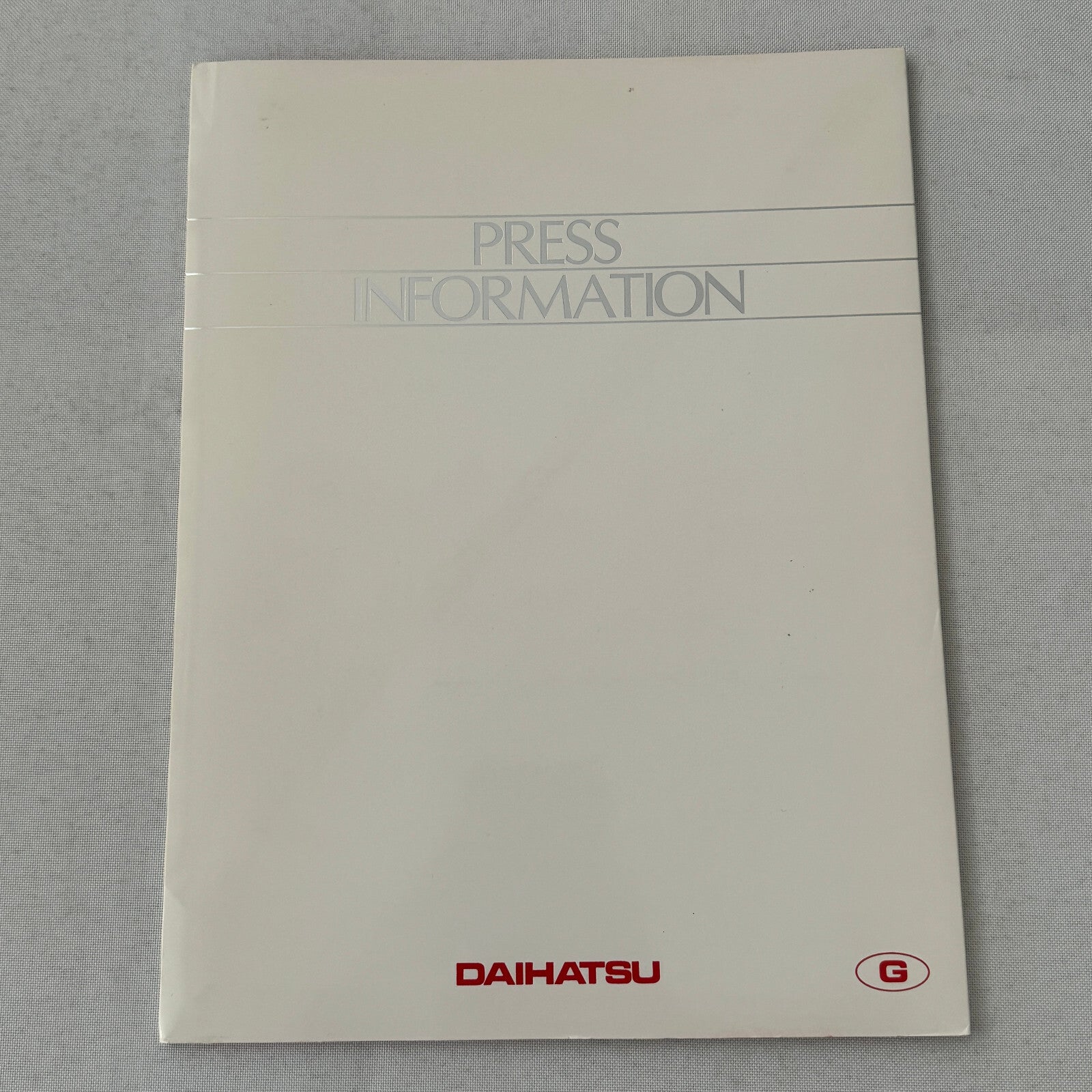 Daihatsu Car Press Kit Concept Cars Rocky Charade Feroza HiJet Delta GERMAN