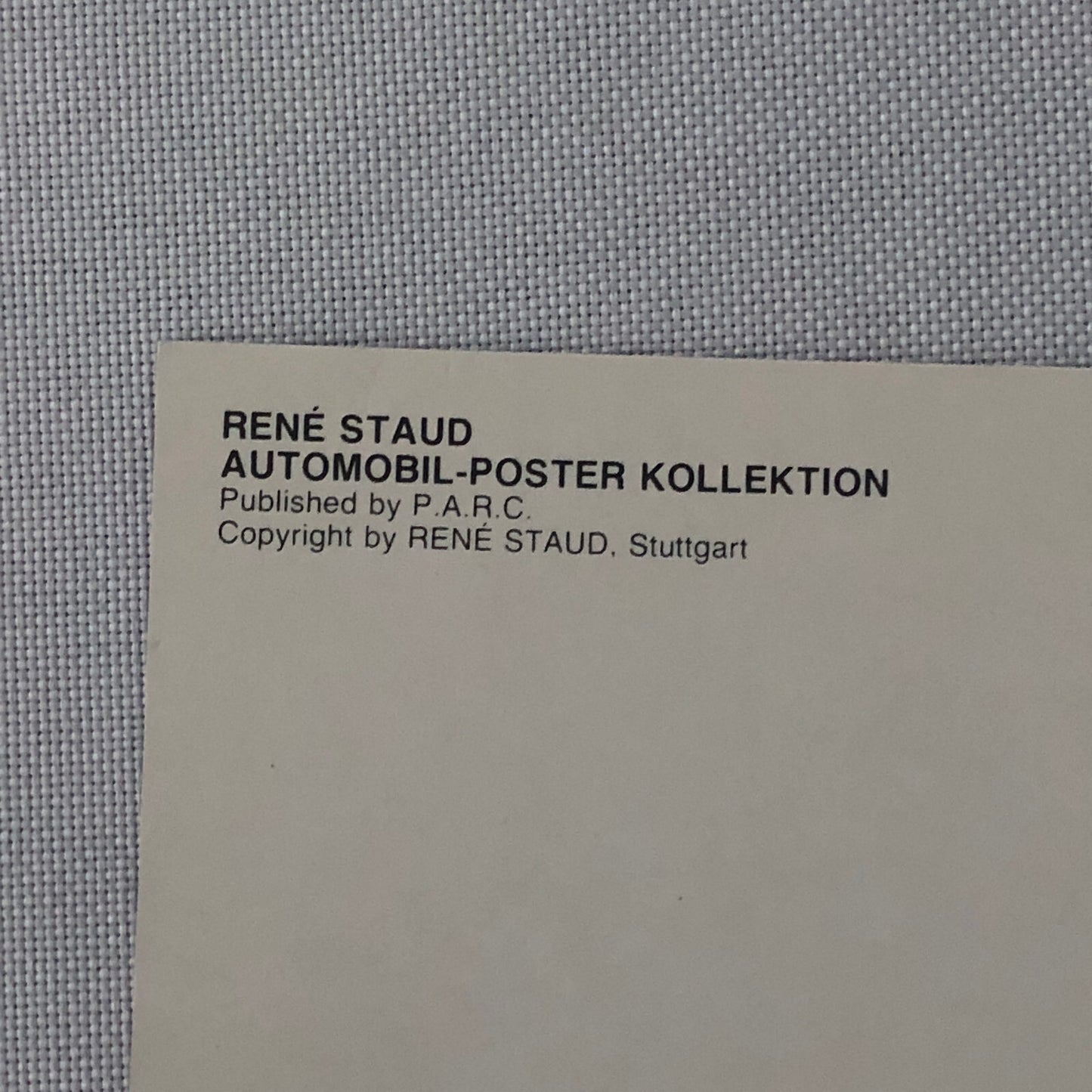 Ferrari Testarossa Rene Staud Postcard Post Card