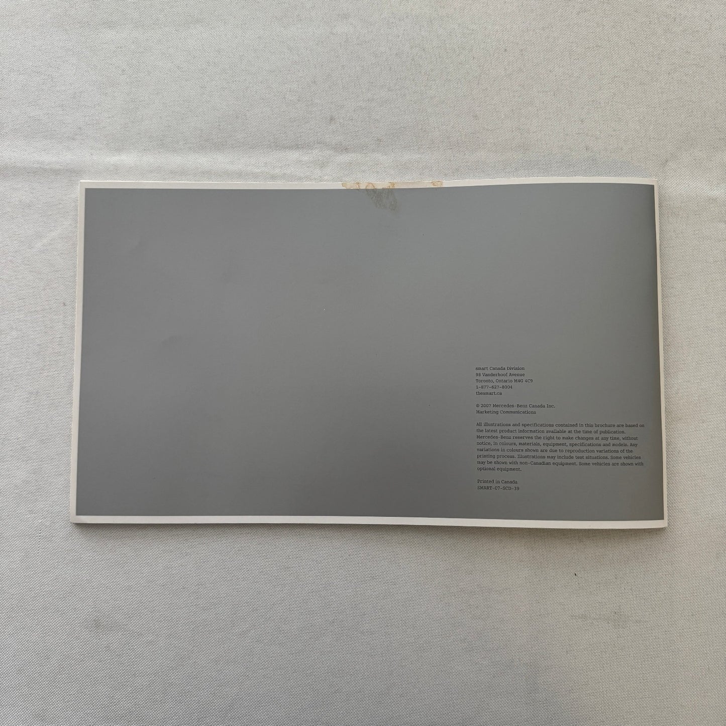 2007 2008 Smart ForTwo Coupe and Cabriolet CDI Sales Brochure Catalog Car