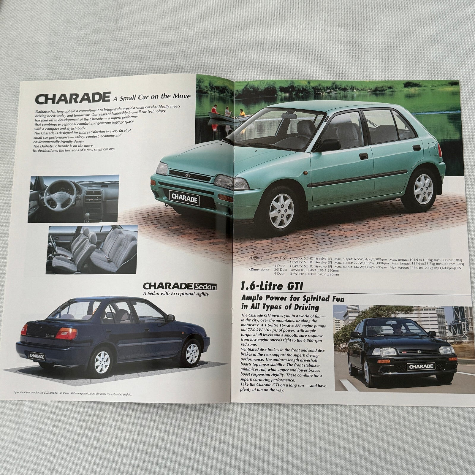 Daihatsu Car Press Kit Concept Cars Rocky Charade Feroza HiJet Delta GERMAN