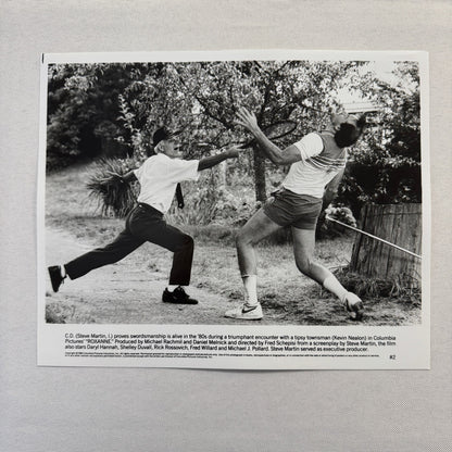 Roxanne Movie Press Photo Publicity Photograph Steve Martin Kevin Nealon 1986