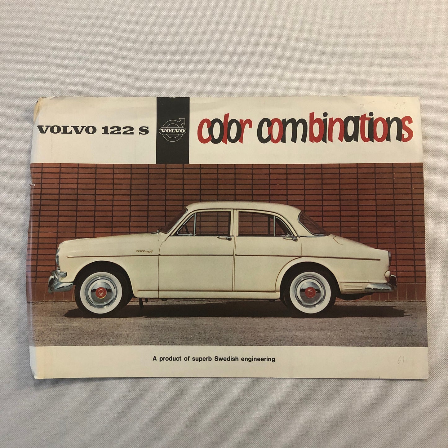 Vintage Volvo 122 S Car Automobile Sales Sheet Brochure Advertising