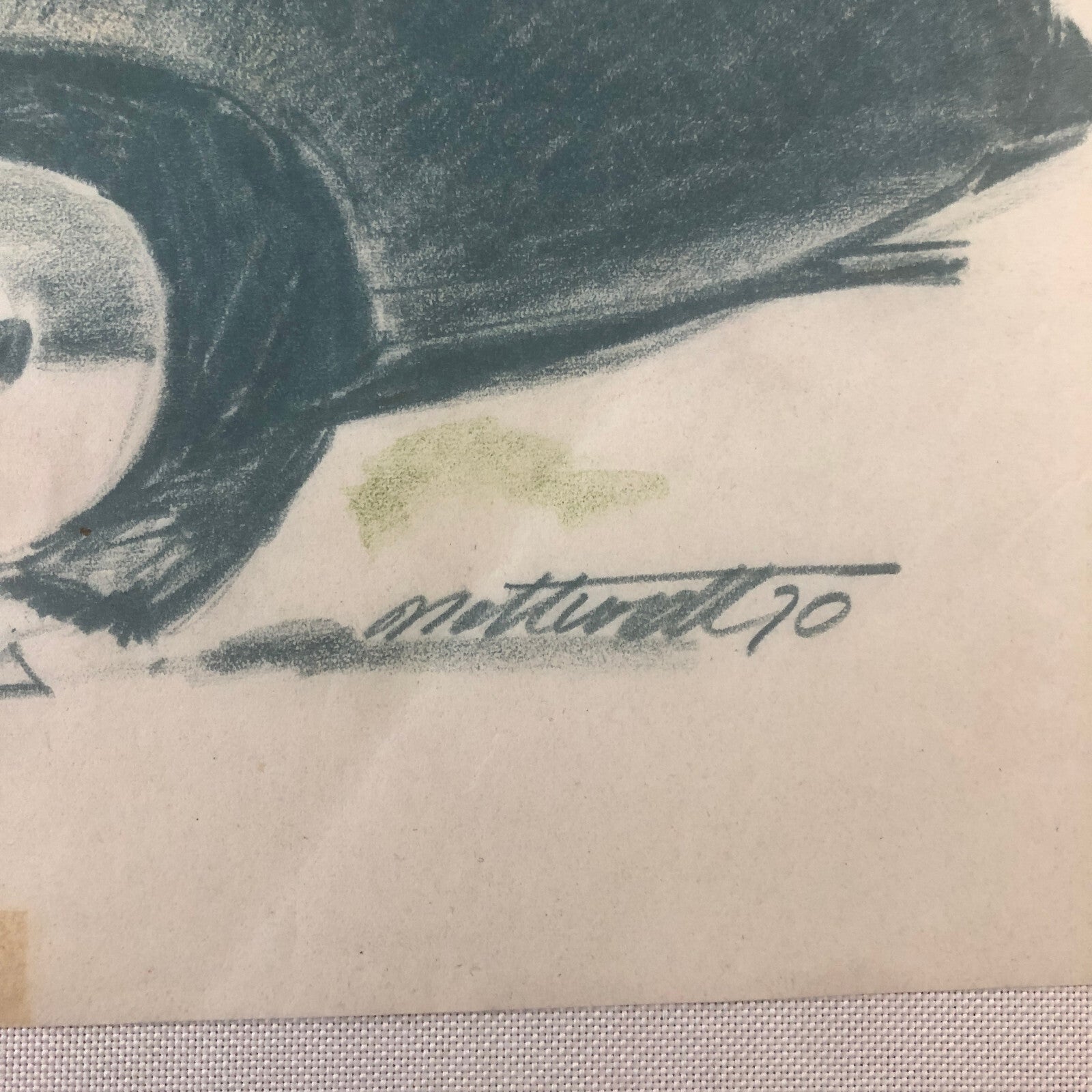 Vintage Concept Car Design Illustration Sketch Drawing Art Signed NOTTRODT 1970
