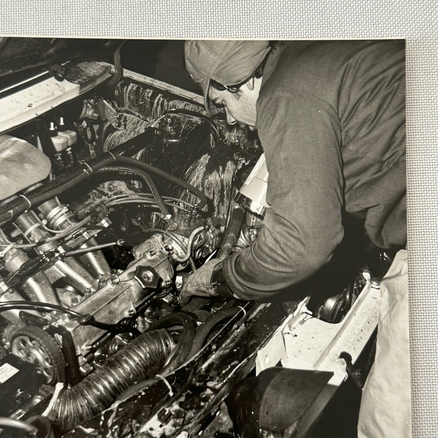 1980 Rallye Monte Carlo Press Photo Photograph DPPI Mechanic Car Engine