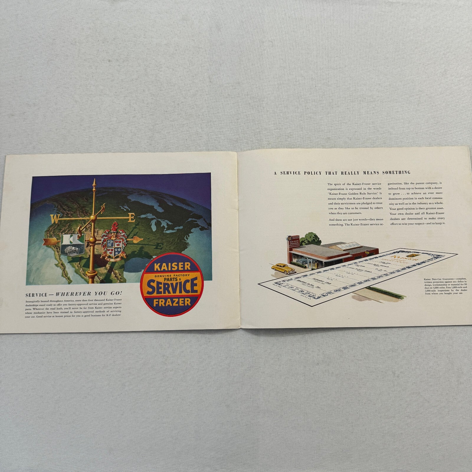 1949 Kaiser Car Sales Brochure Catalog Vintage Virginian Deluxe Special