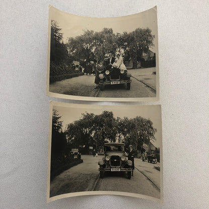 Vintage Photo Photograph Lot People with Anique Car Automobile AL22SM1