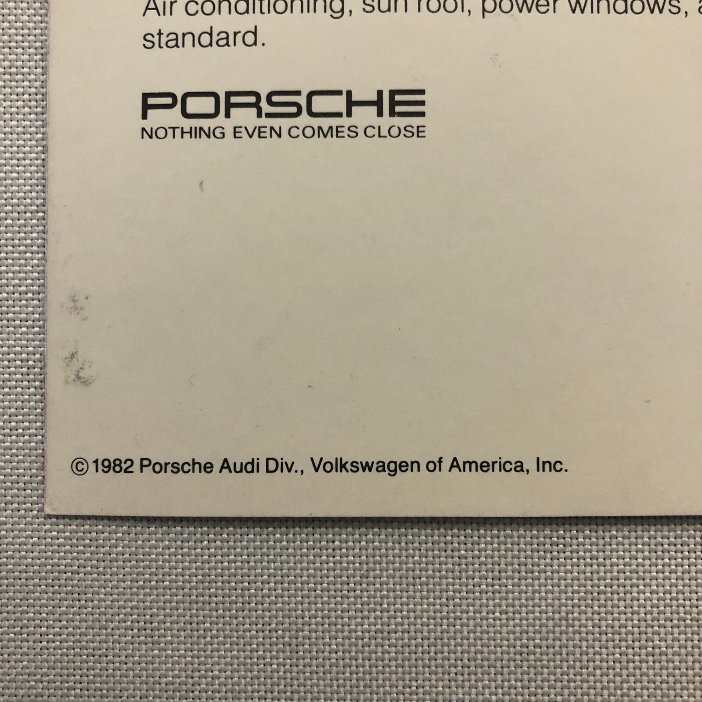 1982 Porsche 944 Advertising Postcard Post Card Vintage