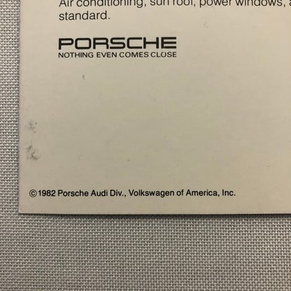 1982 Porsche 944 Advertising Postcard Post Card Vintage