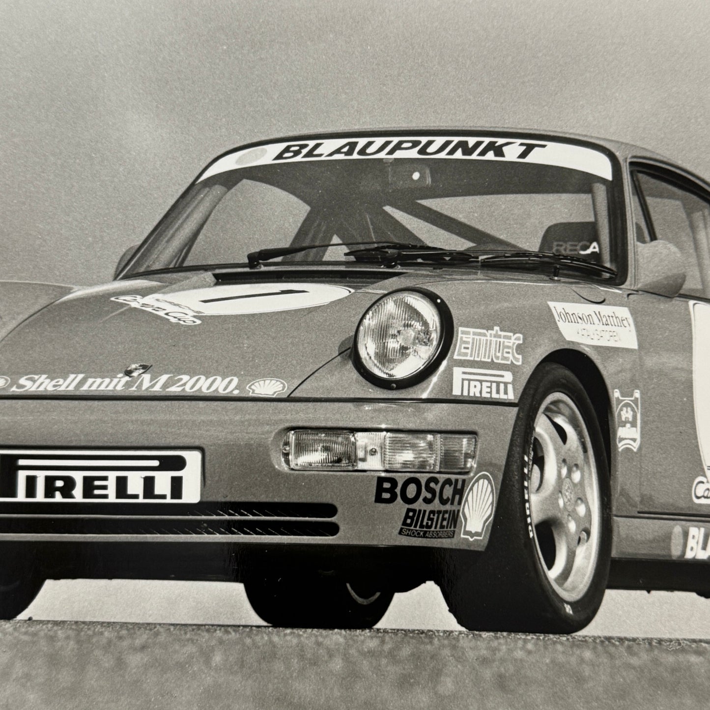 Vintage Porsche 911 Carrera Cup Racing Car Factory Press Photo Photograph Print