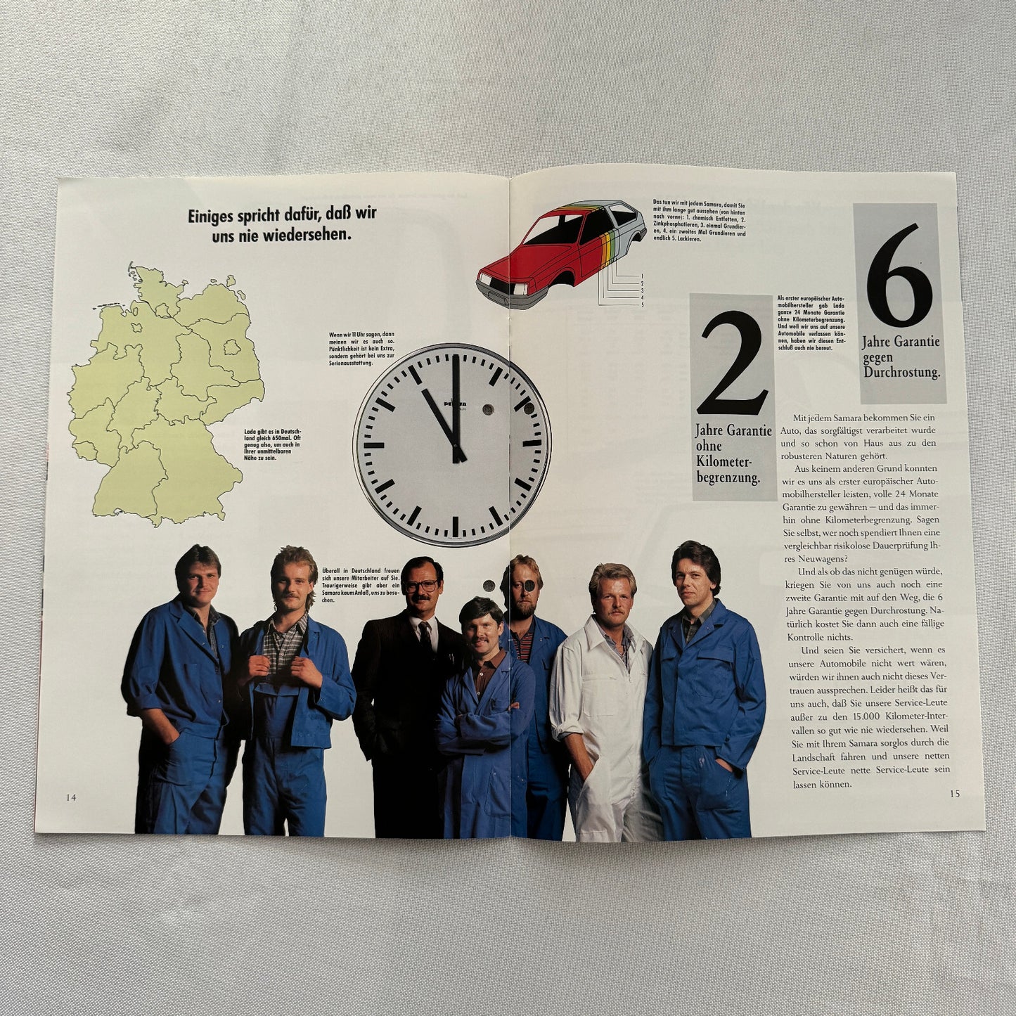 Lada Samara Car Sales Brochure Catalog Prospekt GERMAN Text