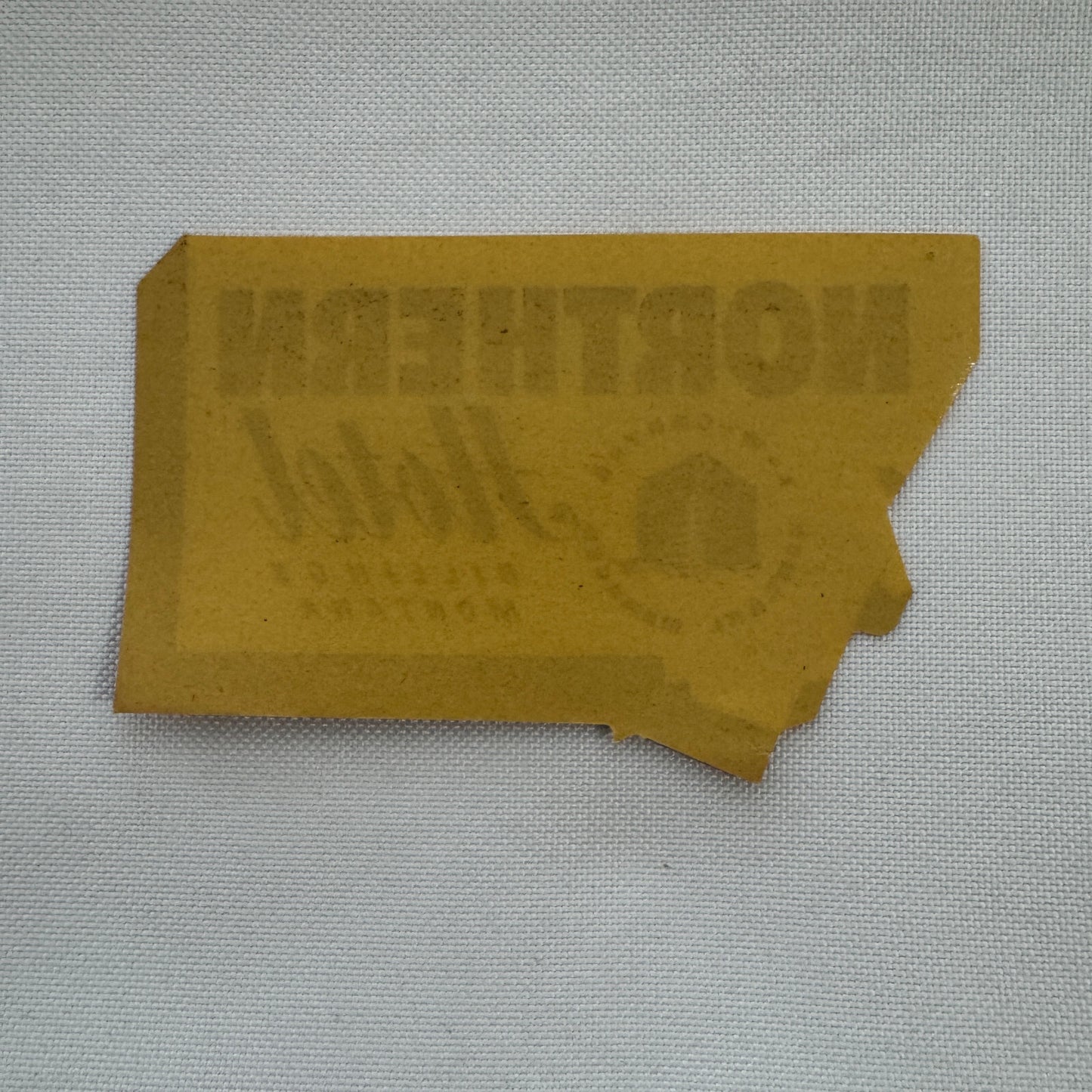 Vintage Travel Luggage Label Northern Hotel Billings Montana